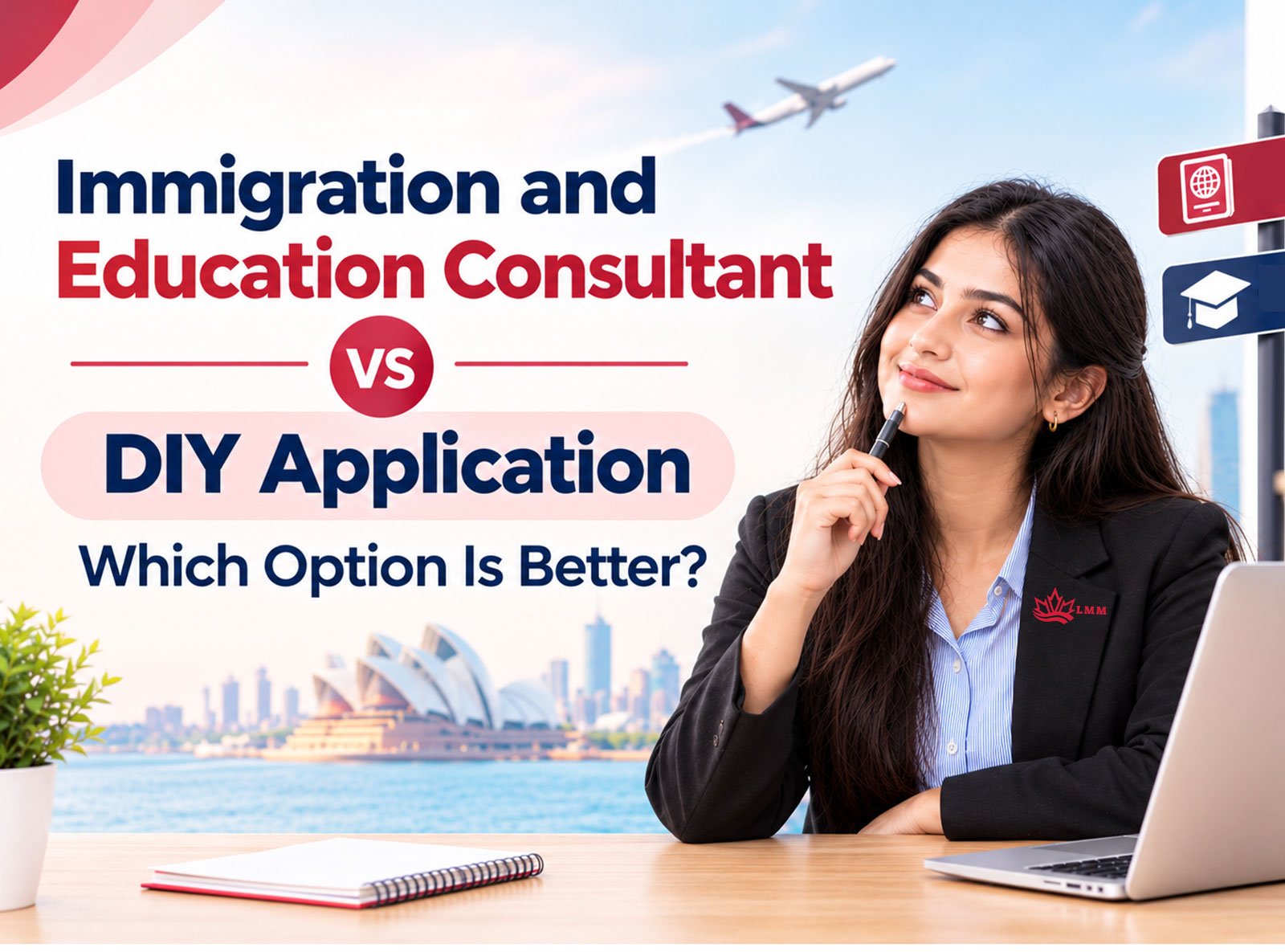 Immigration and education consultant helping with Canada and Australia visa applications